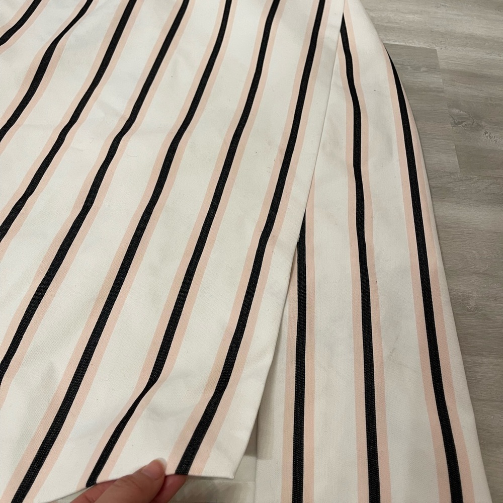 White House black marker front slit skirt